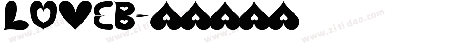 LOVEB字体转换