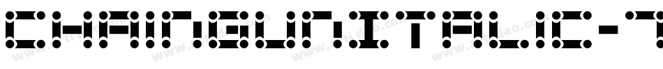 ChaingunItalic-7714字体转换