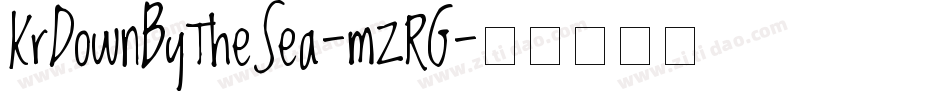 KrDownByTheSea-mZRG字体转换