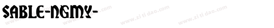 Sable-ngMY字体转换