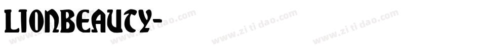 lionbeauty字体转换