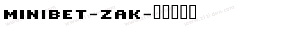 Minibet-ZAK字体转换