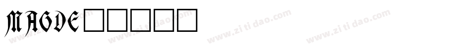 MAGDE字体转换