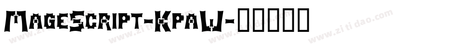 MageScript-KpaW字体转换