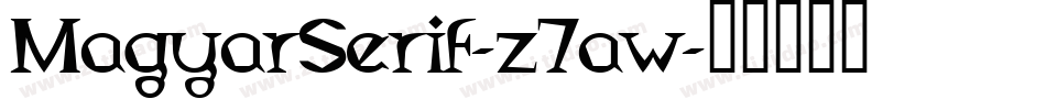 MagyarSerif-z7aw字体转换