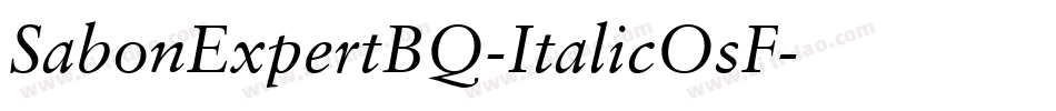 SabonExpertBQ-ItalicOsF字体转换