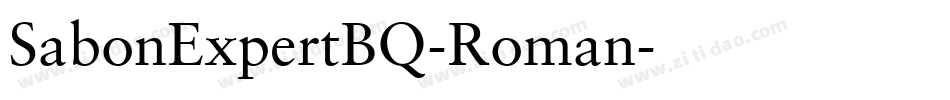 SabonExpertBQ-Roman字体转换
