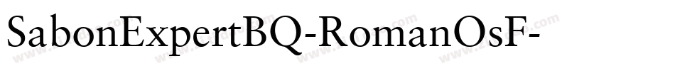 SabonExpertBQ-RomanOsF字体转换