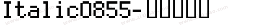 Italic0855字体转换