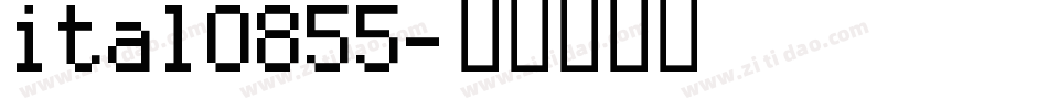 ital0855字体转换