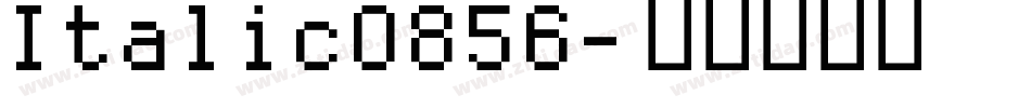 Italic0856字体转换