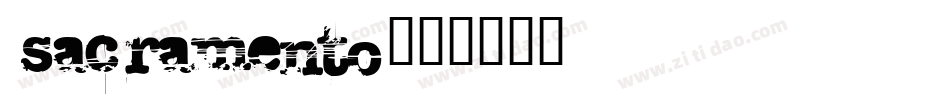 sacramento字体转换