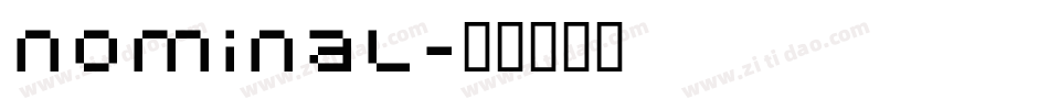 nominal字体转换