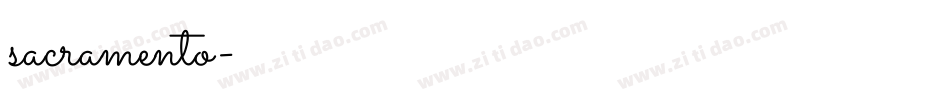 sacramento字体转换