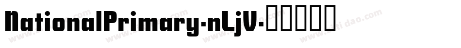 NationalPrimary-nLjV字体转换