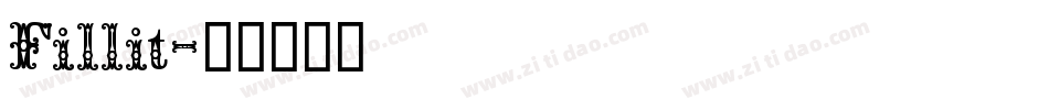 Fillit字体转换