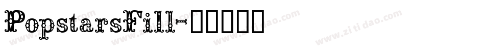 PopstarsFill字体转换