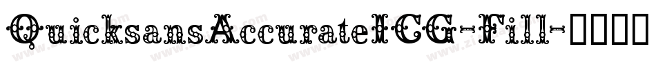 QuicksansAccurateICG-Fill字体转换