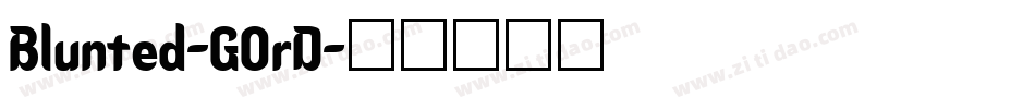 Blunted-GOrD字体转换