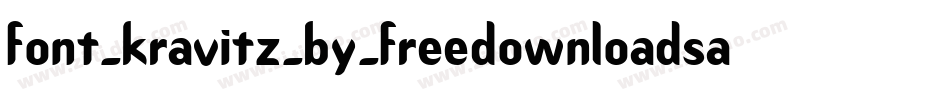 font_kravitz_by_freedownloadsandmore字体转换