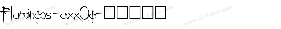 Flamingos-axxOg字体转换