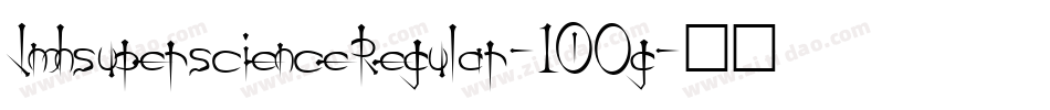 JmhsuperscienceRegular-10Og字体转换