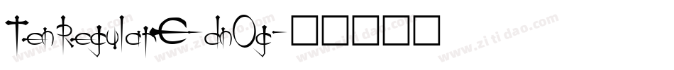 TenRegularE-dnOg字体转换