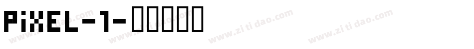 Pixel-1字体转换