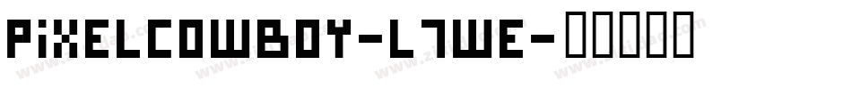 PixelCowboy-l7we字体转换