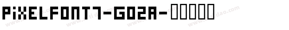 PixelFont7-G02A字体转换