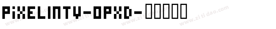 PixelIntv-OPxd字体转换