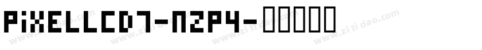 PixelLcd7-nZp4字体转换