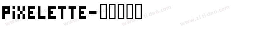 Pixelette字体转换