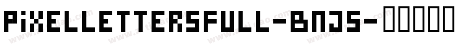 Pixellettersfull-BnJ5字体转换