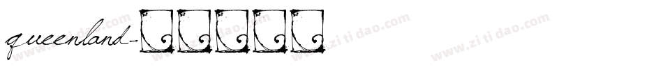 queenland字体转换