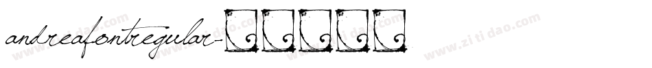 andreafontregular字体转换