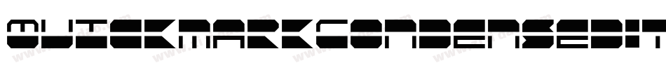 QuickmarkCondensedItalic-lyD0字体转换