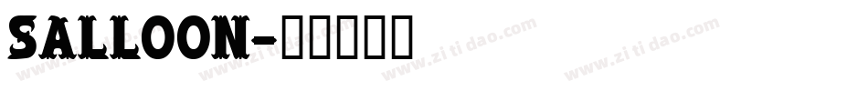 Salloon字体转换