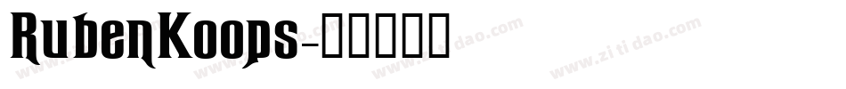 RubenKoops字体转换