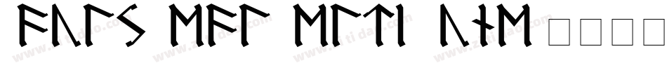 Pauls-Real-Celtic-Rune字体转换