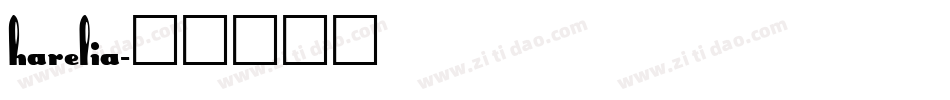 Harelia字体转换