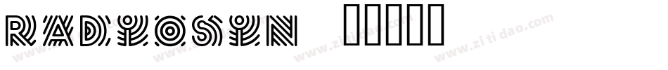 radiosin字体转换