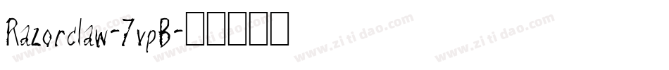 Razorclaw-7vpB字体转换