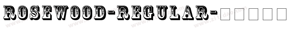 Rosewood-Regular字体转换