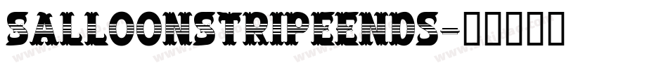 SalloonStripeEnds字体转换