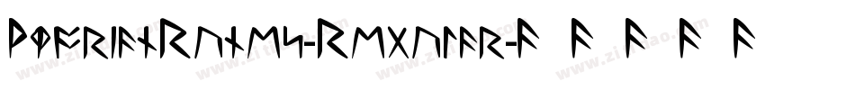 HjorianRunes-Regular字体转换