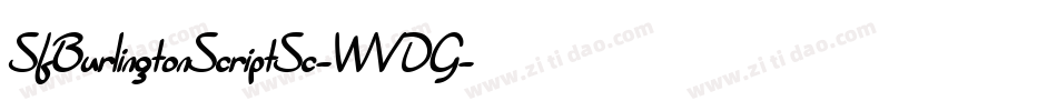 SfBurlingtonScriptSc-WVDG字体转换 SfBurlingtonScriptSc-WVDG字体转换
