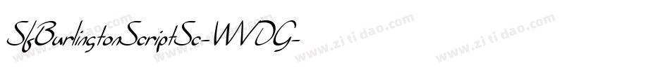 SfBurlingtonScriptSc-WVDG字体转换 SfBurlingtonScriptSc-WVDG字体转换