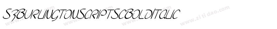 SfBurlingtonScriptScBoldItalic-4yxl字体转换 SfBurlingtonScriptScBoldItalic-4yxl字体转换