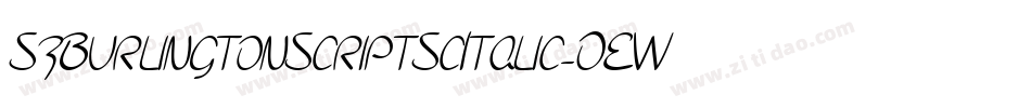 SfBurlingtonScriptScItalic-OEWe字体转换 SfBurlingtonScriptScItalic-OEWe字体转换